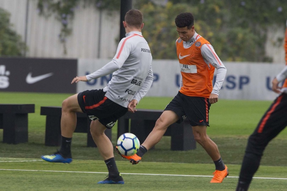 Marquinhos Gabriel durante treino preparatrio para encarar o Santos, no Brasileiro