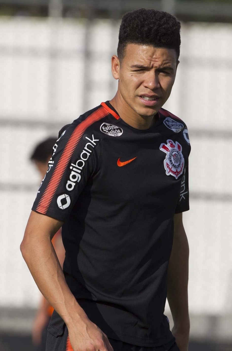 Marquinhos Gabriel no treino desta segunda no CT