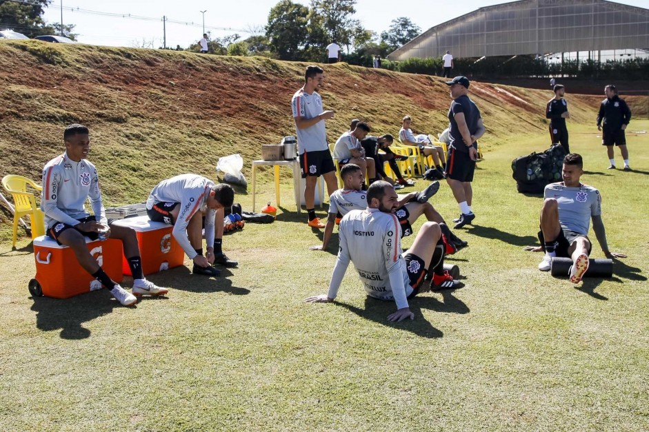 Elenco fez o último treino antes do jogo contra o Vasco no CT do Brasiliense