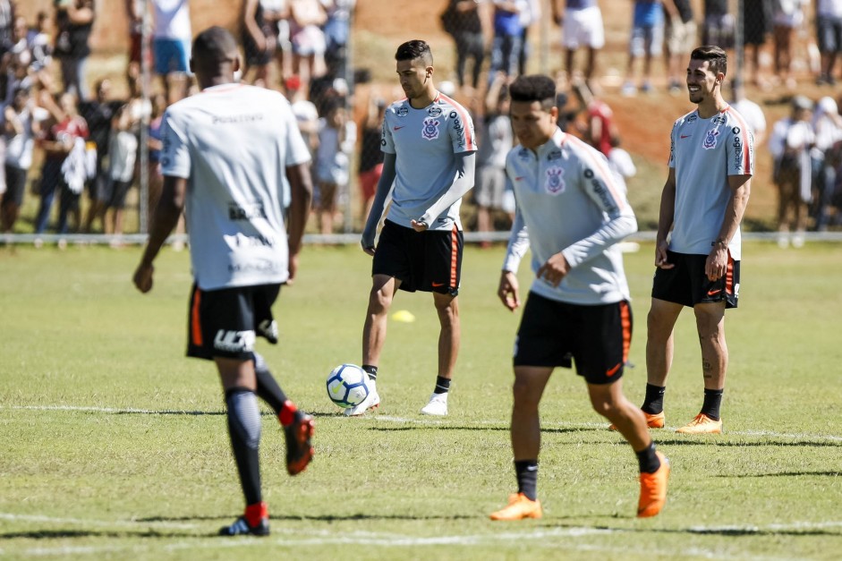 Em Brasília, elenco treina no CT do Brasiliense, para o jogo contra o Vasco