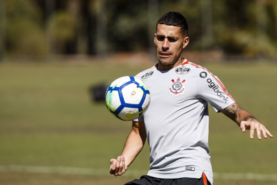 Volante Gabriel durante a manhã deste sábado no treino que ocorreu no CT do Brasiliense