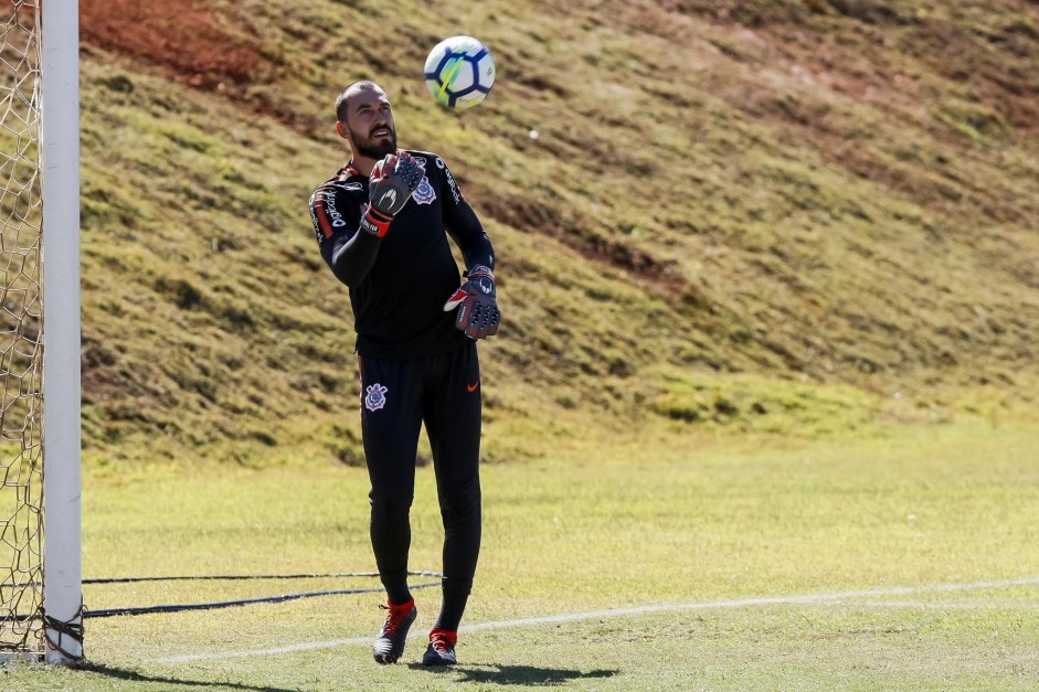 Walter, no CT do Brasiliense, durante o treino desta manh