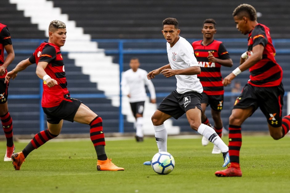 Fessin no jogo contra o Sport, pelo Brasileirão sub-20, que classificou o time para a próxima fase