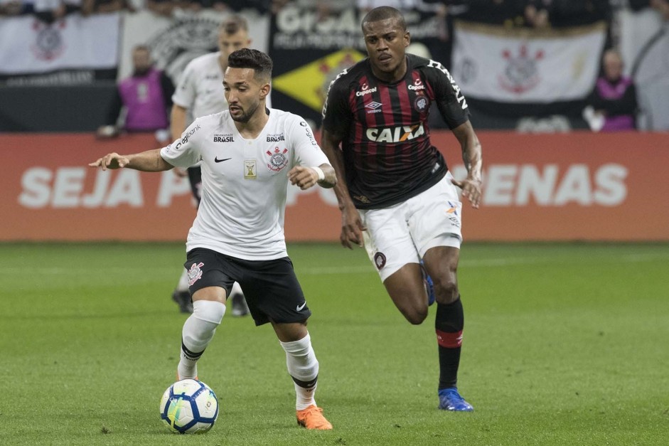 Clayson voltou a jogar contra o Atltico-PR, na Arena Corinthians