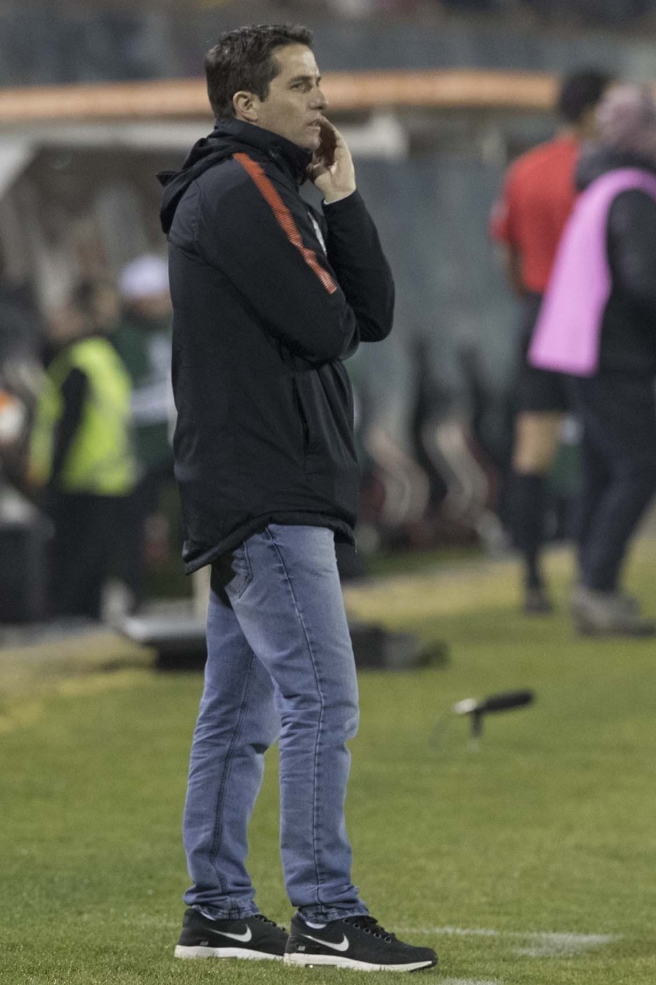 Loss comandou o time na derrota pada o Colo-Colo, pela Libertadores 2018, no Chile