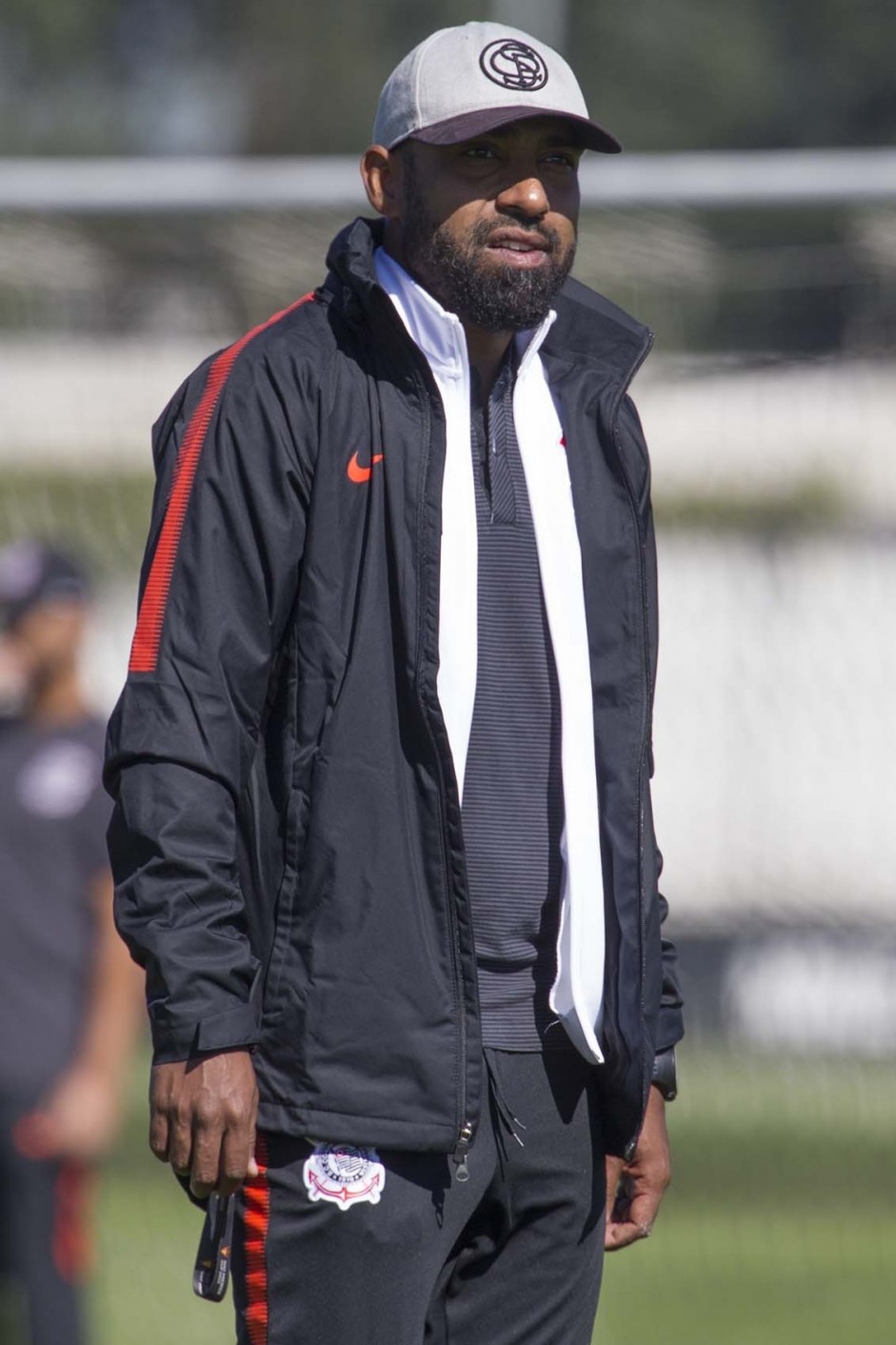 Dyego Coelho no treino de hoje no CT Joaquim Grava