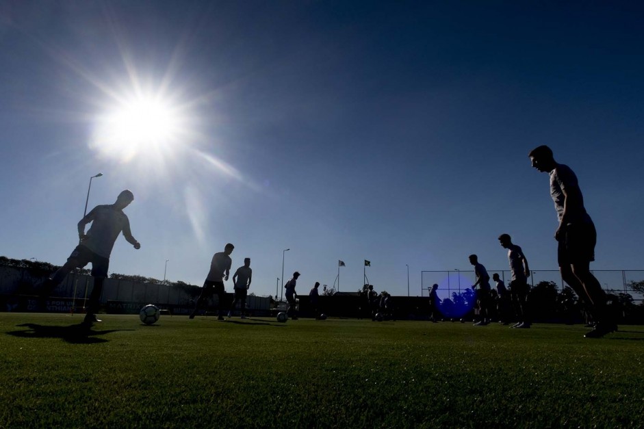 Treino preparatório para o duelo contra a Chapecoense, pelo Brasileirão