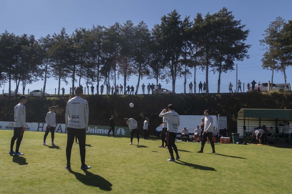 Treino em Chapecó para jogo decisivo contra a Chapecoense, pela Copa do Brasil