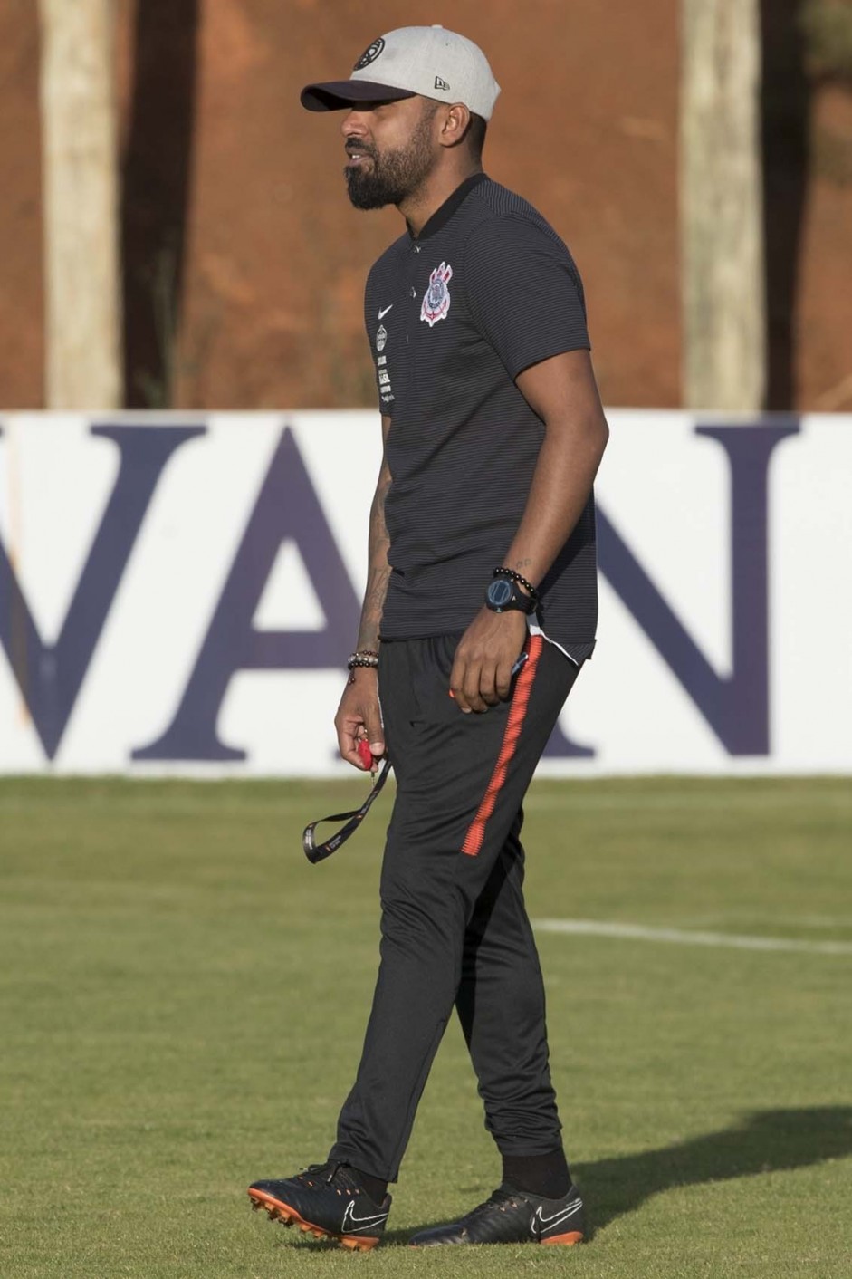 Dyego Coelho durante o treinamento da equipe em Chapec