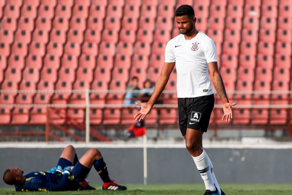 Nathan foi o autor do gol corinthiano contra o Palmeiras, pelo Brasileiro Sub-20