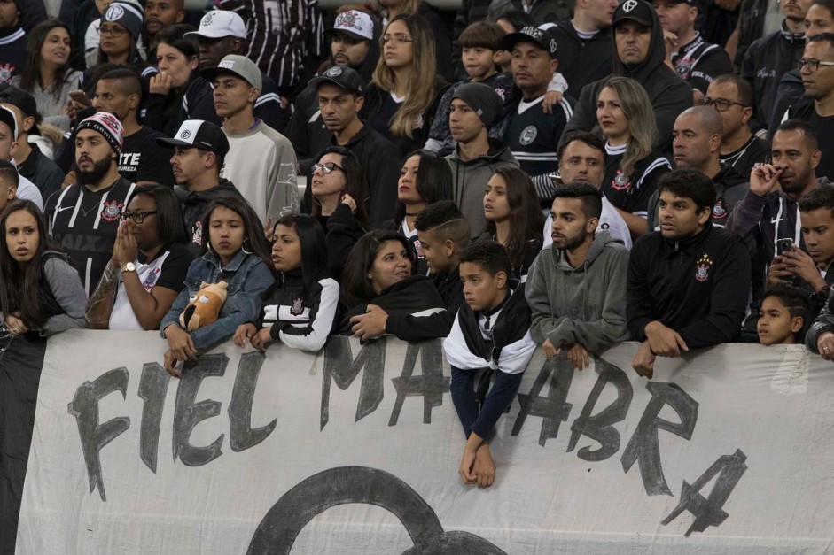A Fiel levou bom público à Arena Corinthians neste sábado, contra o Grêmio A Fiel levou bom público à Arena Corinthians neste sábado, contra o Grêmio