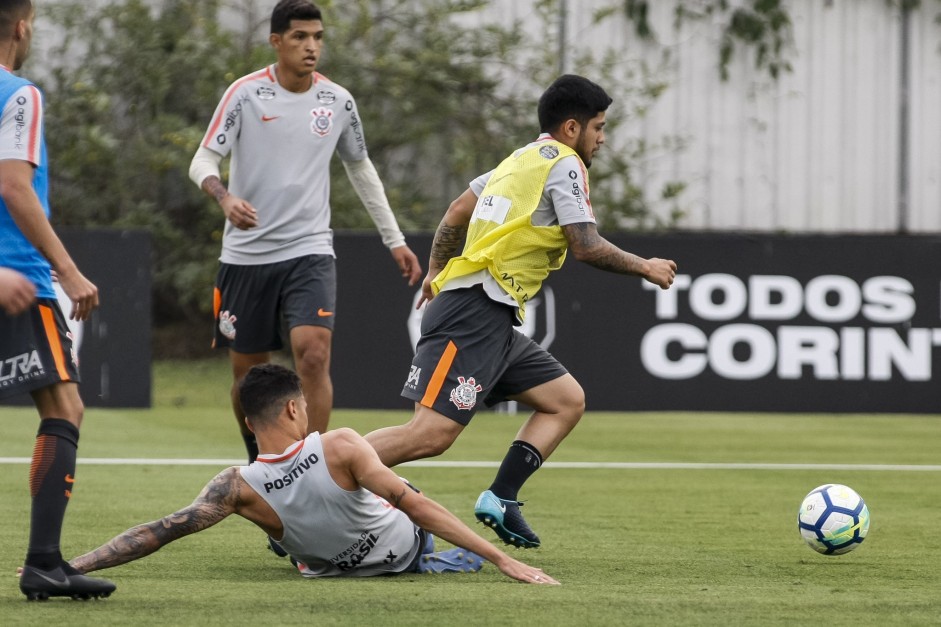 O treinamento tem como foco o jogo contra o Paraná, neste sábado.