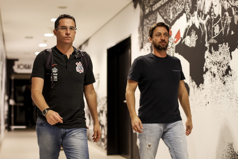 Osmar Loss concedeu entrevista coletiva na Arena aps empate com Atltico-MG