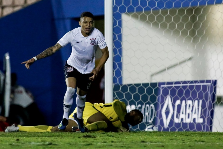 Rafael Bilu durante vitria em cima do Internacional, pelo Brasileiro sub-20