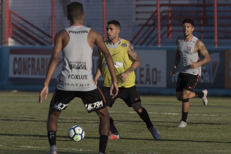 Gabriel durante treino no CT do Fortaleza para enfrentar o Cear, pelo Brasileiro