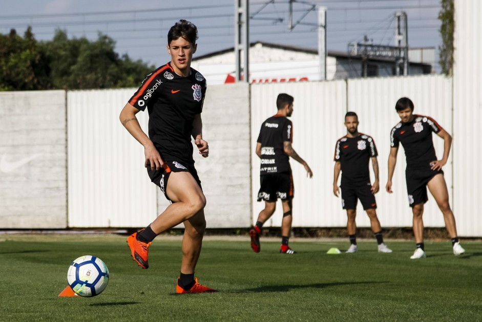 Mateus Vital durante preparao para o jogo contra o Flamengo, pela Copa do Brasil