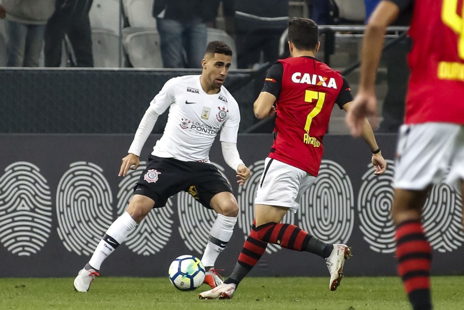 Gabriel durante o jogo contra a Sport, pelo Brasileirão