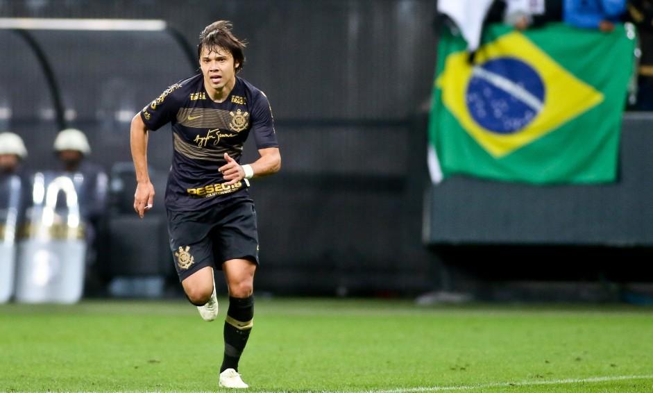 O paraguaio Romero durante jogo contra o Flamengo, na Arena Corinthians