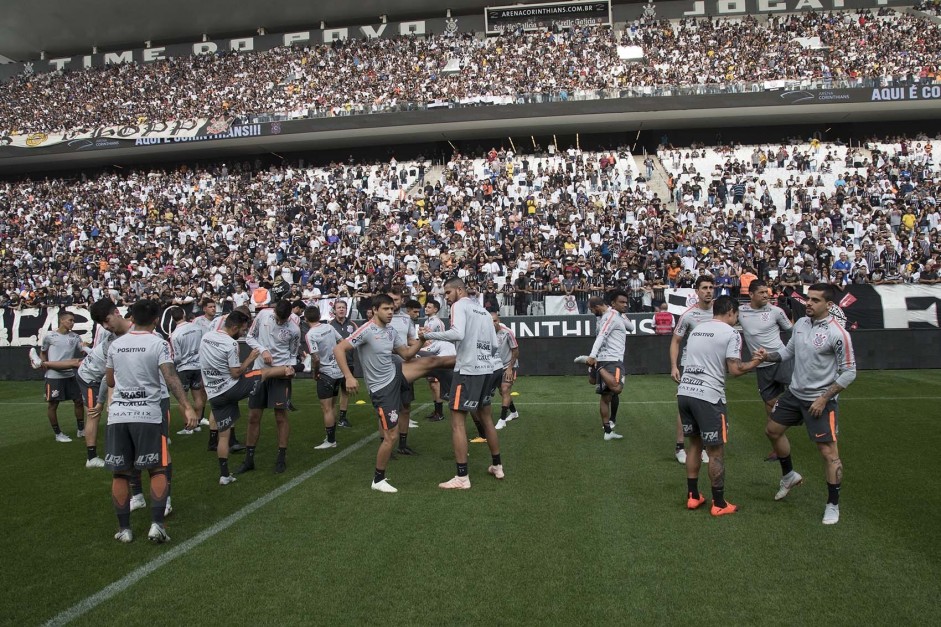 Treino aberto na Arena marcou as últimas decisões do Corinthians