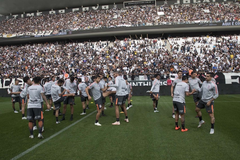 Treino aberto na Arena marcou as ltimas decises do Corinthians