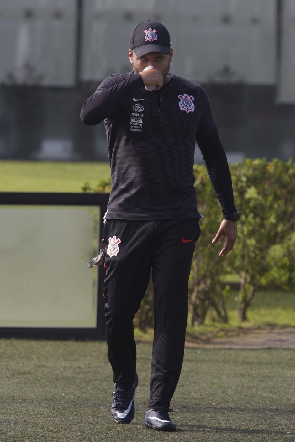 Jair Ventura comandou o treino do Corinthians