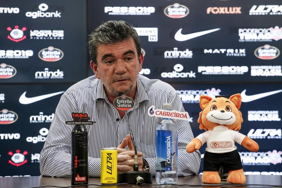 Presidente do Corinthians concede entrevista