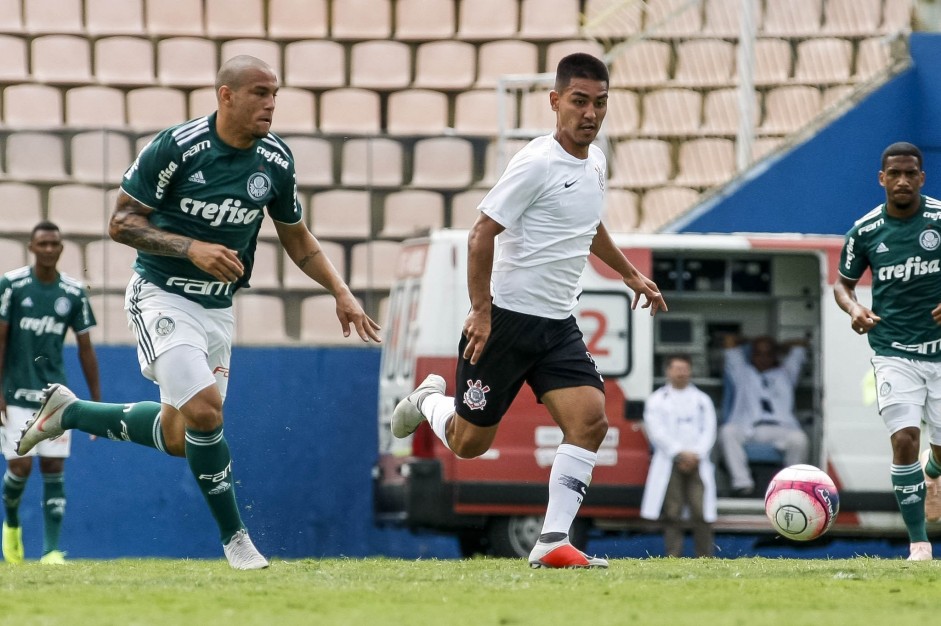 Oya durante a final do Paulista Sub-20, contra o Palmeiras