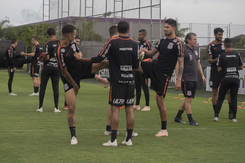 Jogadores fizeram o último treino antes de enfrentarem a Chapecoense, pelo Brasileirão
