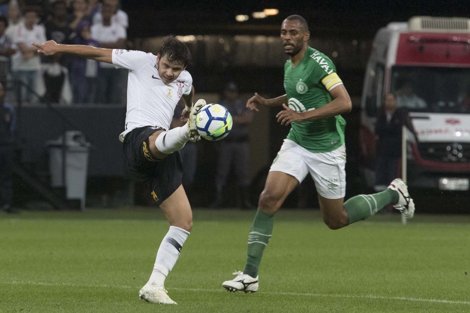 Romero foi titular contra a Chapecoense, no ltimo jogo do Corinthians na Arena, nesta temporada