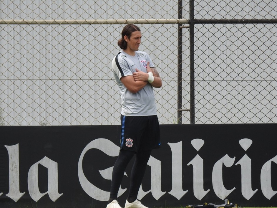Cássio treina pelo segundo dia na temporada 2019