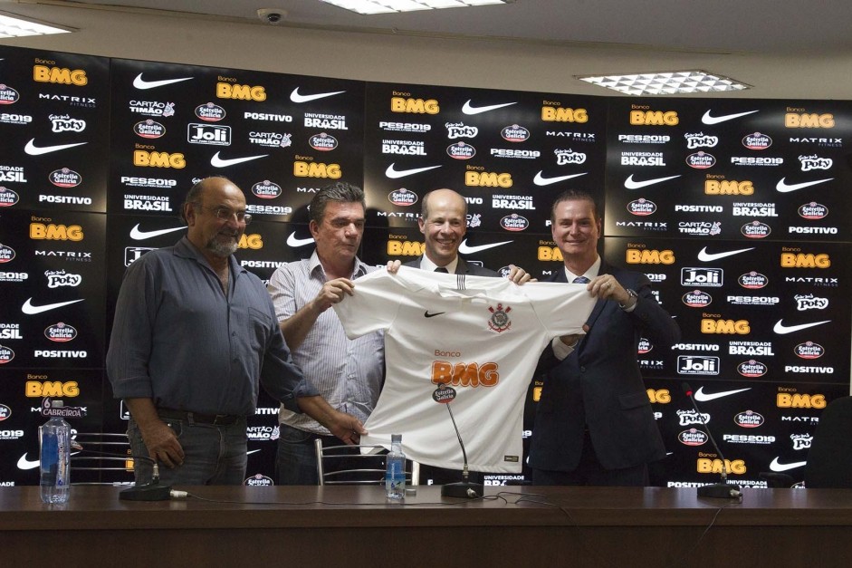 Corinthians e BGM atenderam  imprensa nesta tera-feira para falar sobre a parceria