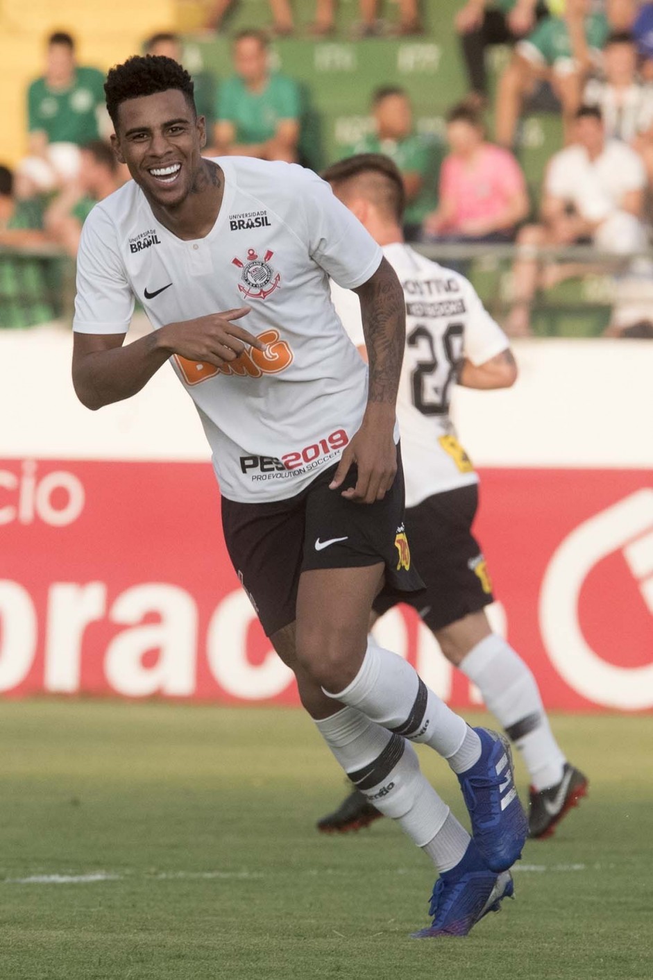 Gustavo anotou o único gol corinthiano contra o Guarani, pelo Campeonato Paulista