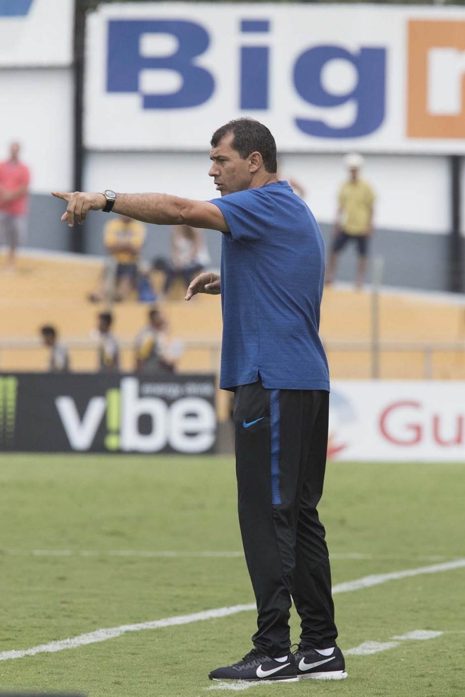 Fábio Carille comandou o time na derrota para o Novorizontino, pelo Campeonato Paulista 2019