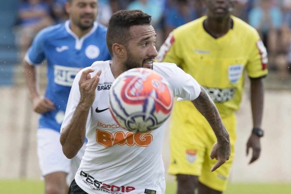 Clayson foi o dono do nico gol do Corinthians no jogo contra o So Bento, pelo Paulisto 2019