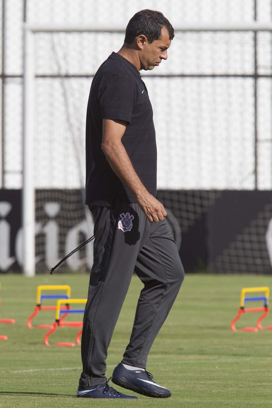 Fbio Carille prepara o Corinthians para enfrentar o Santos, no prximo domingo