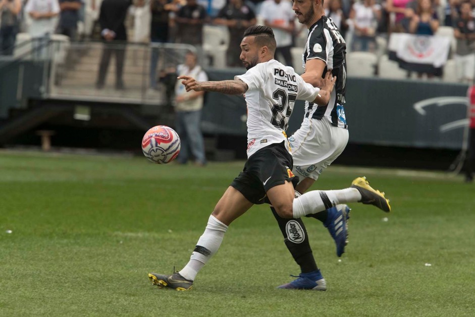 Clayson teve tima atuao contra o Santos, na Arena Corinthians, pelo Paulisto 2019