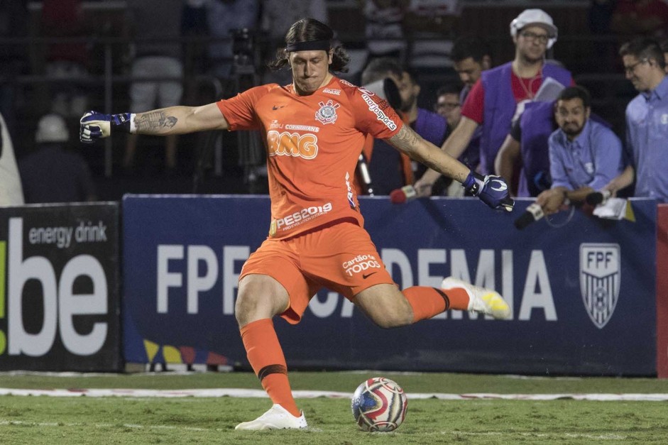 Cssio em partida contra o So Paulo, pela final do Campeonato Paulisita 2019