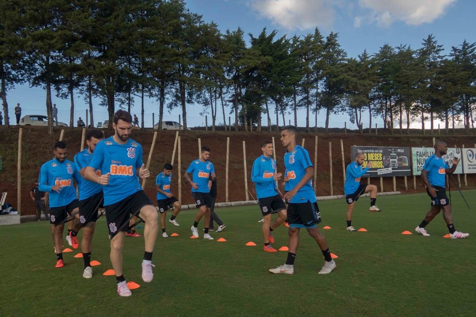 Corinthians treina para enfrentar a Chapecoense, pela Copa do Brasil