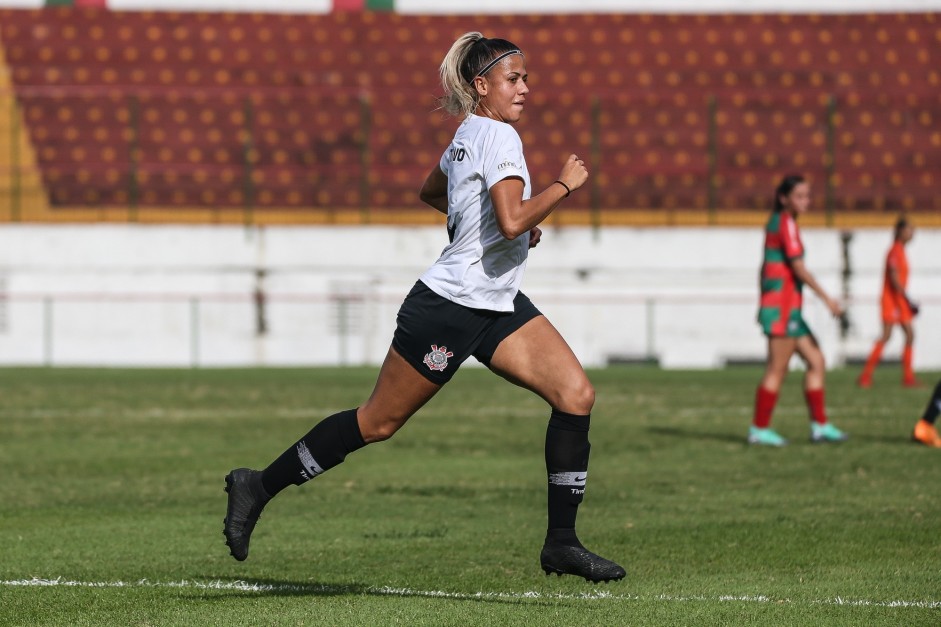 Giovanna no duelo contra a Portuguesa, pelo Campeonato Paulista Feminino