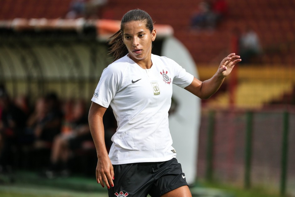 Millene no jogo contra a Portuguesa, pelo Campeonato Paulista Feminino