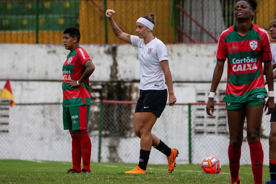 Pardal no jogo contra a Portuguesa, pelo Campeonato Paulista Feminino