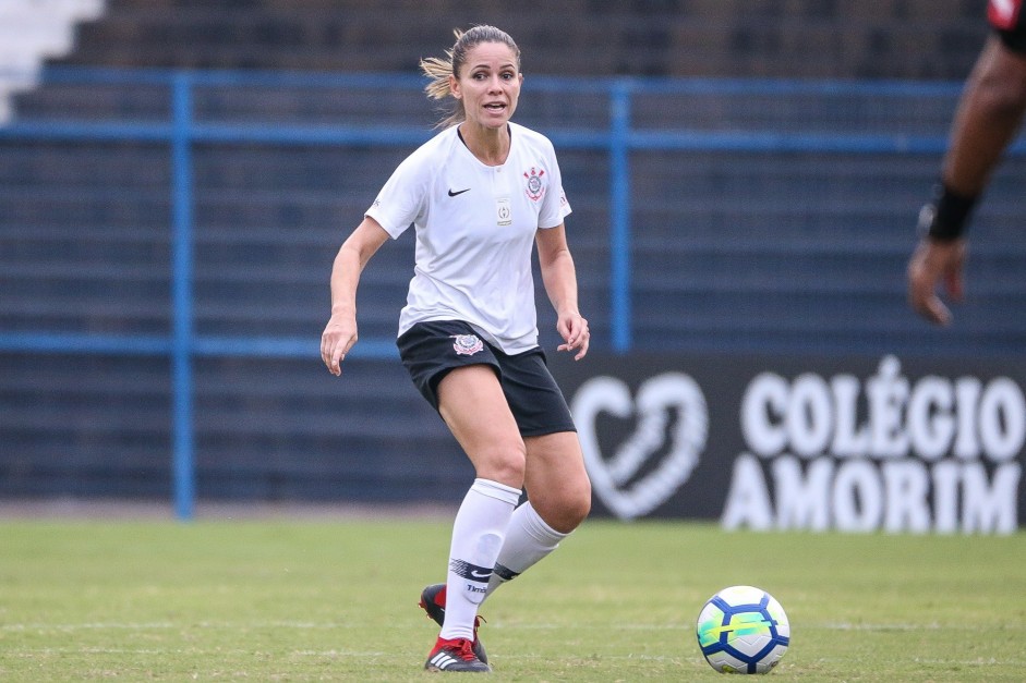 rika durante jogo contra o So Jos, pelo Brasileiro Feminino