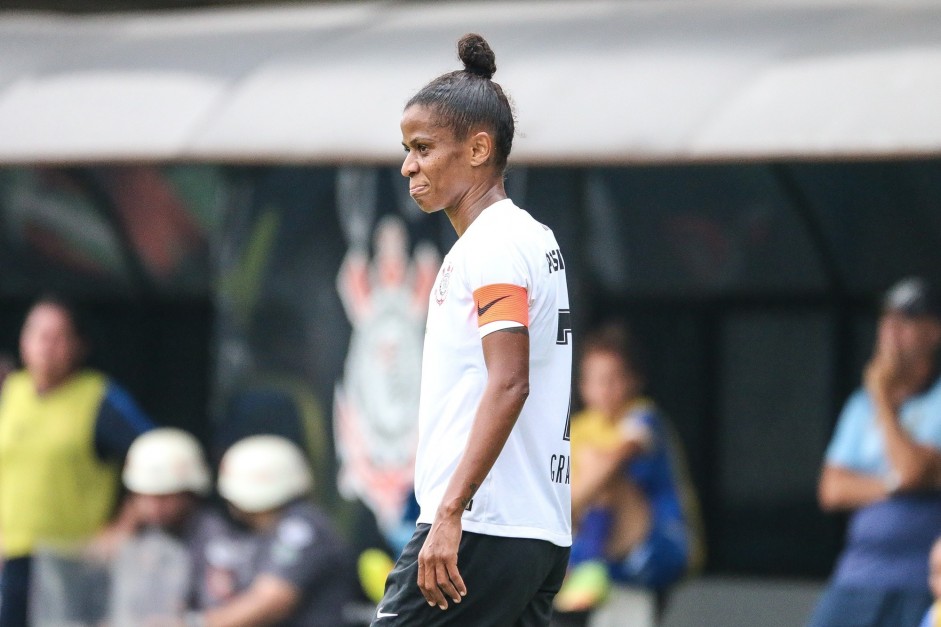 Gazi durante jogo contra o São José, pelo Brasileirão Feminino
