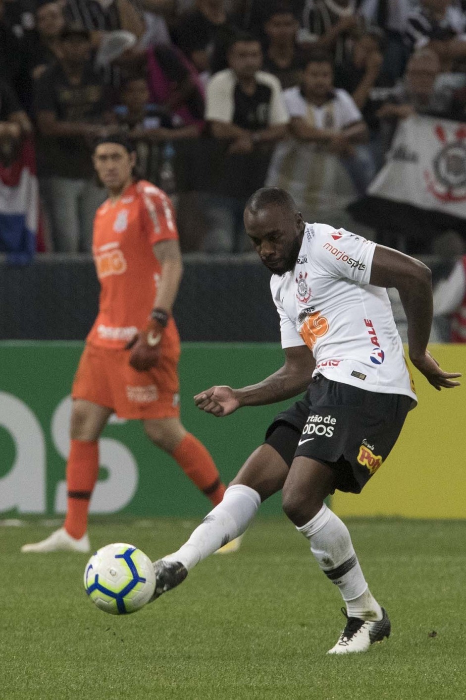 Manoel na partida contra a Chapecoense, pela Copa do Brasil, na Arena Corinthians