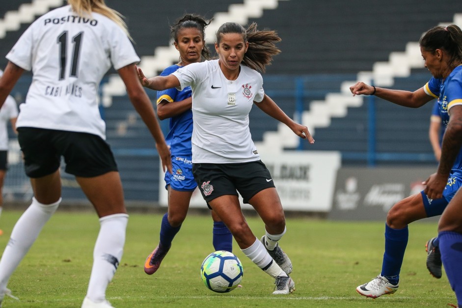 Millene durante jogo contra o So Jos, pelo Brasileiro Feminino