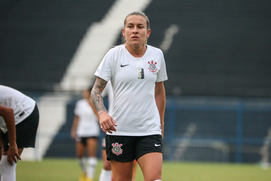 Cacau no jogo contra o So Jos. pelo Campeonato Brasileiro Feminino