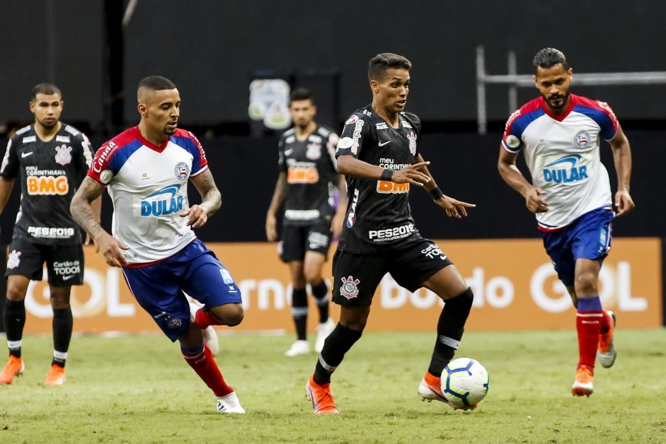 Pedrinho foi o autor do primeiro gol contra o Bahia, pelo Brasileirão 2019