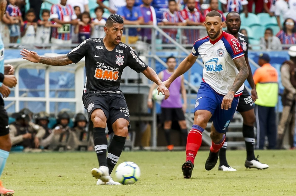 No primeiro encontro entre Bahia e Corinthians em 2019, o Timo perdeu pelo placar de 3 a 2