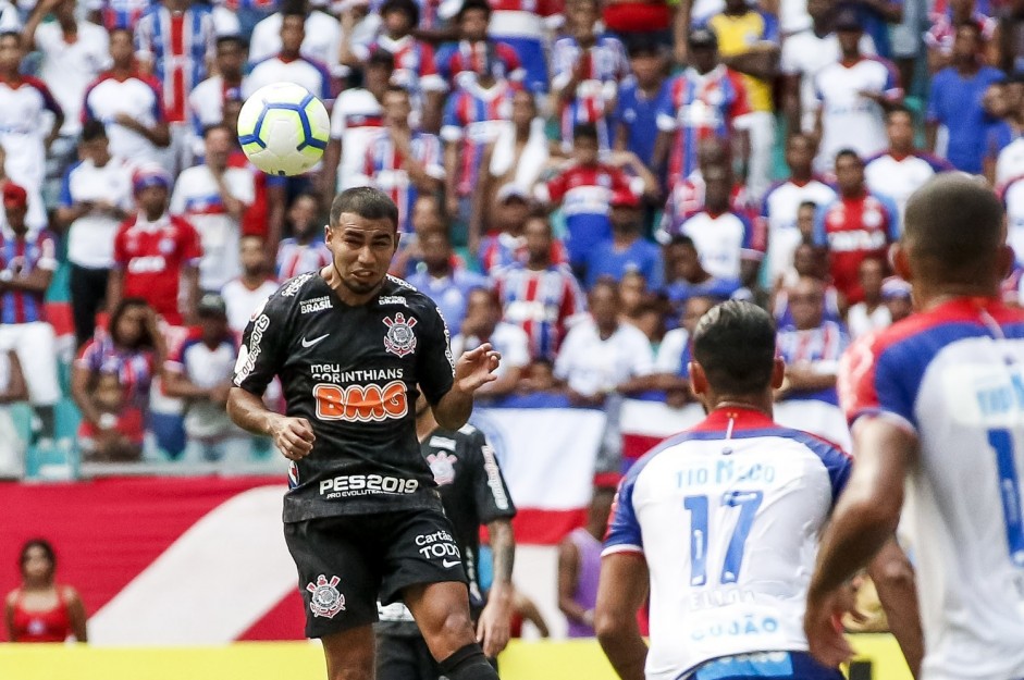 Sornoza durante jogo contra o Bahia, pela estreia do Brasileirão 2019