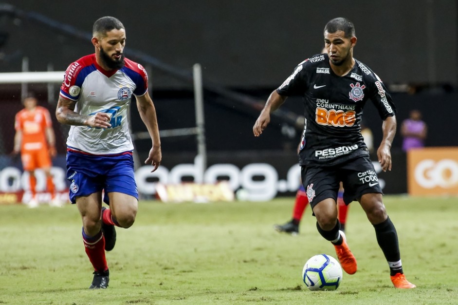 Sornoza no jogo contra o Bahia, pelo Campeonato Brasileiro 2019